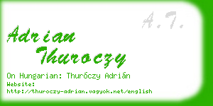 adrian thuroczy business card