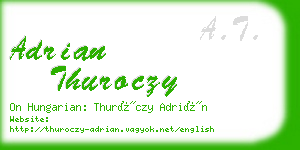 adrian thuroczy business card